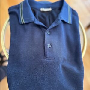 Bottega Veneta button down polo in dark blue size 50